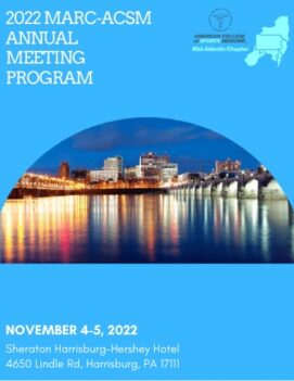 Flyer for 2022 MARC-ACSM annual meeting